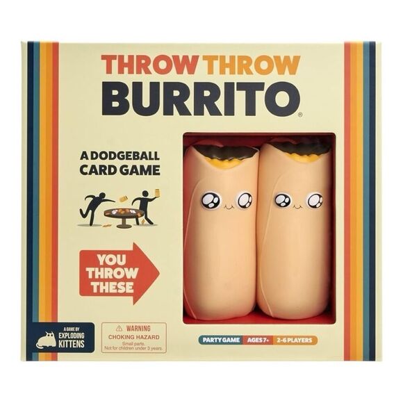 New Sealed Exploding Kittens Presents Throw Throw Burrito A Dodgeball Card Game - Picture 1 of 5